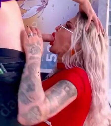 Girl Damla Ozden Sucks on Balls, Deepthroats, & Gets Facialed by Turkish Public Amateur